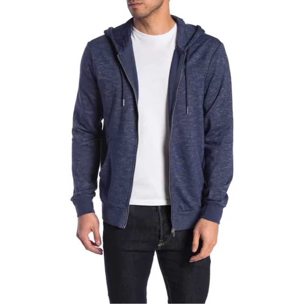 NWOT Men’s Slate and Stone Blue Zip Up Hoodie